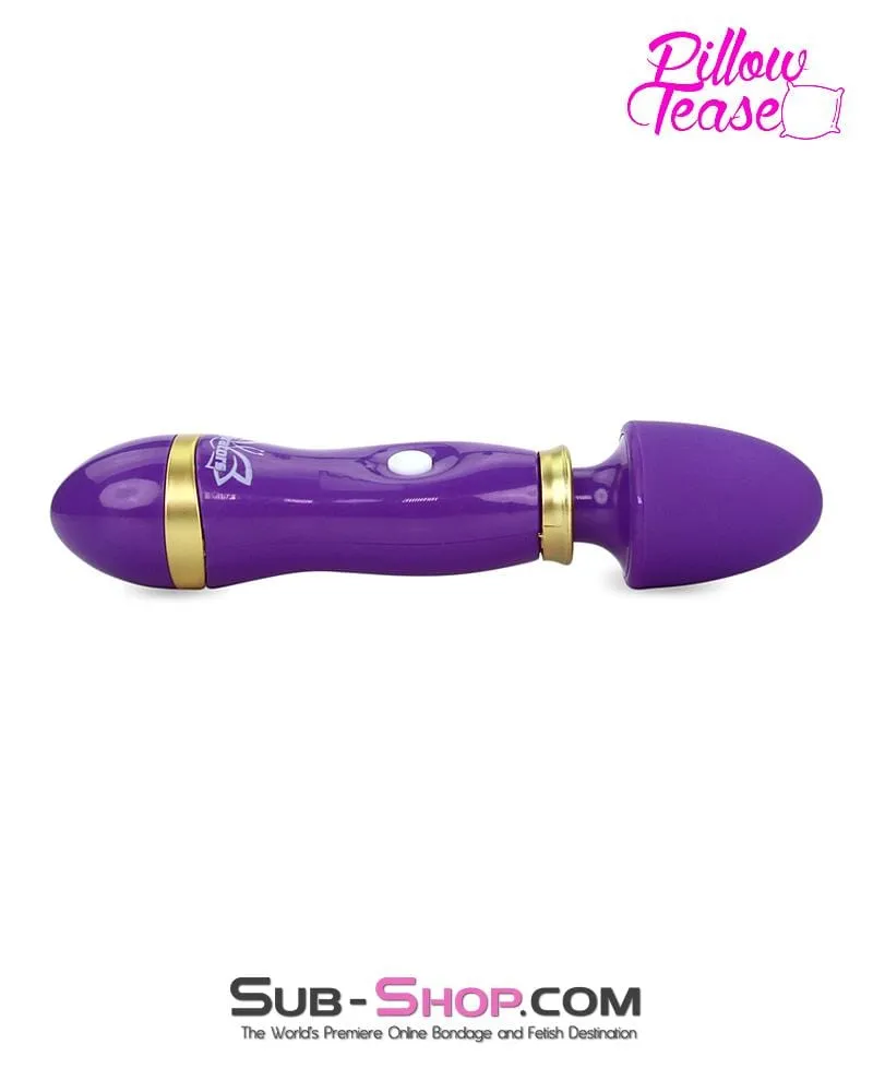 0180M      Purple Mini Mite 12 Function Wand Vibrator