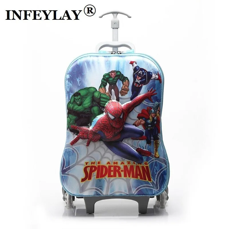 16 Inches Cartoon 3D Extrusion Eva Luggage Kids Climb Stairs Luggage Suitcase Travel Cartoon