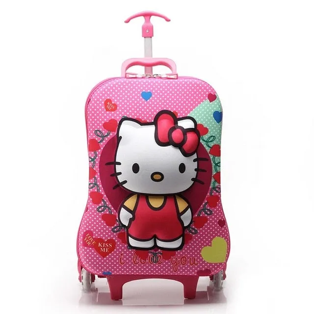 16 Inches Cartoon 3D Extrusion Eva Luggage Kids Climb Stairs Luggage Suitcase Travel Cartoon