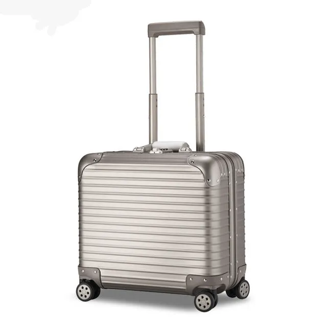 18 Inches Aluminum Alloy Frame Business Trip Travel Malas De Viagem Com Rodinhas Trolley Suitcase