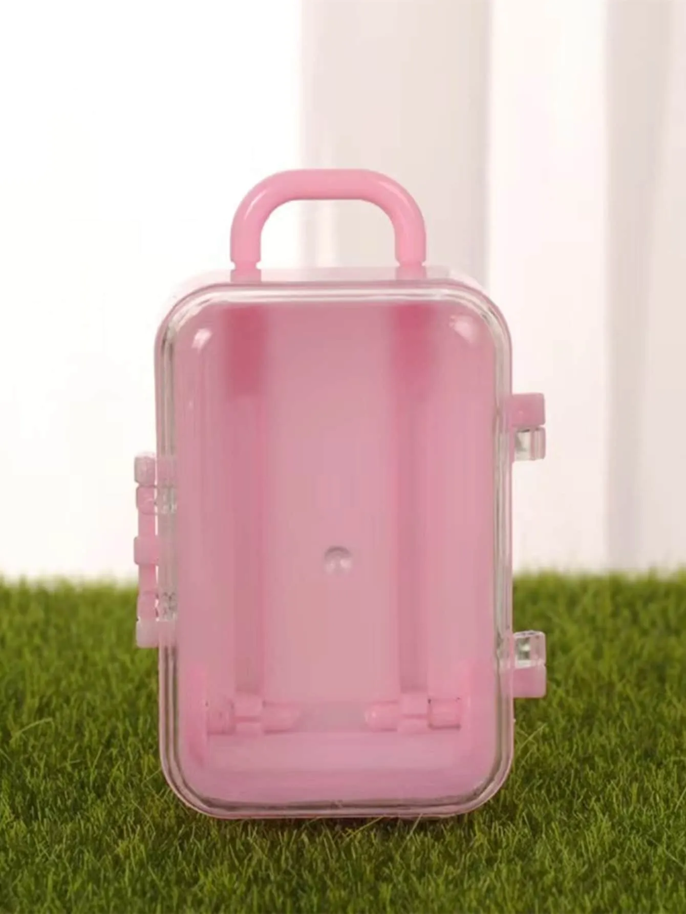 1pc Mini Suitcase Shaped Random Eraser Storage Box