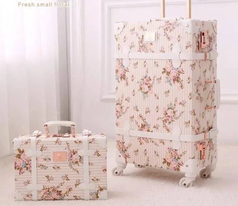 2 Piece Vintage Luggage Set