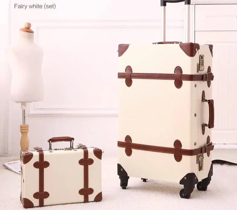 2 Piece Vintage Luggage Set