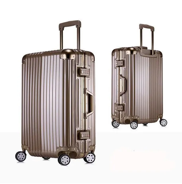 20''22''24''26''29'' Aluminum Frame Suitcase Travel Trolley Luggage Tsa Lock Spinner Caster Mala De