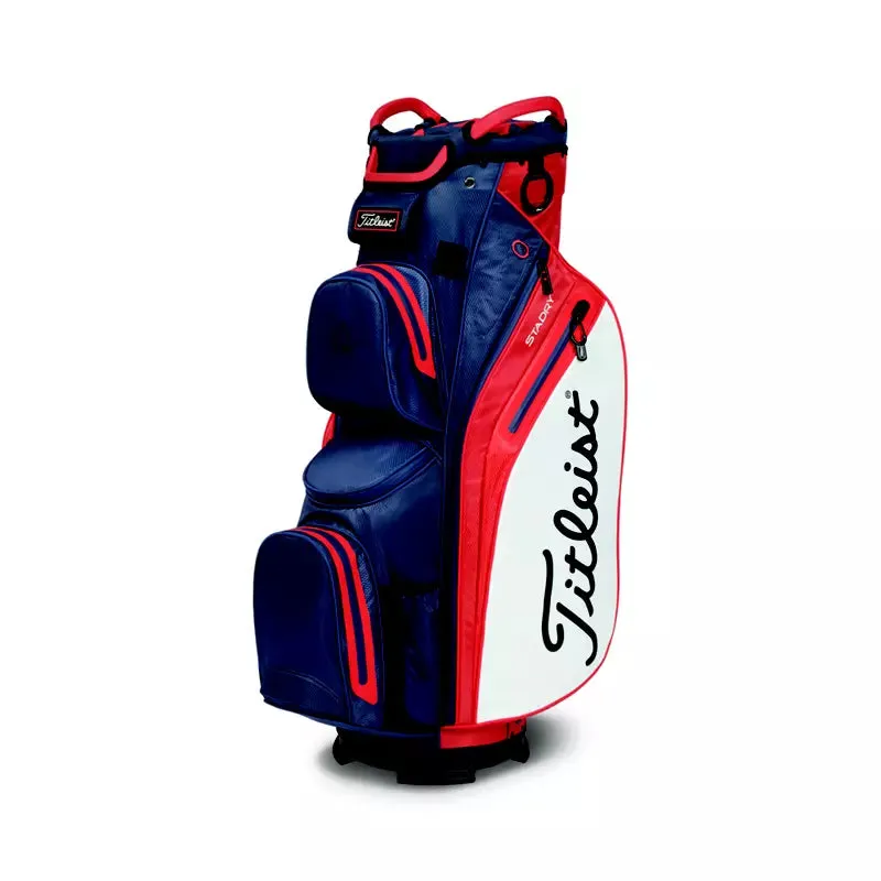 2024 Titleist Cart 14 Stadry Bag - Navy/Red/White