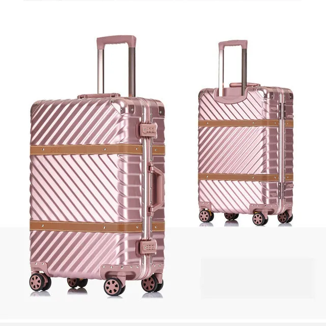 20''24''26''29''Large Capacity Aluminum Frame Suitcase Travel Trolley Luggage Tsa Lock Koffer