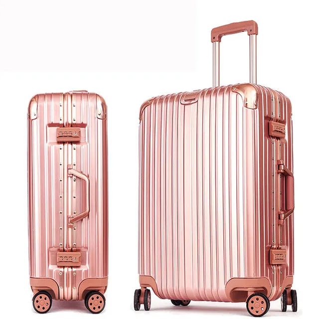 20''24''26''29''Large Capacity Aluminum Frame Suitcase Travel Trolley Luggage Tsa Lock Koffer