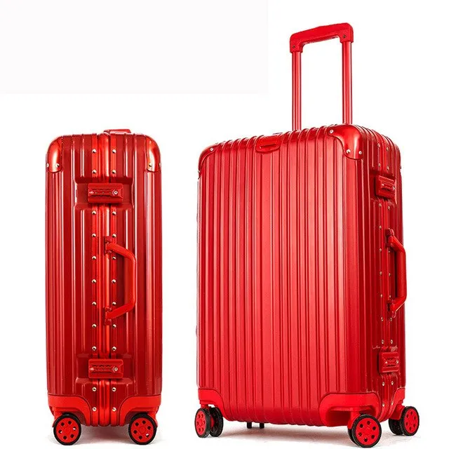 20''24''26''29''Large Capacity Aluminum Frame Suitcase Travel Trolley Luggage Tsa Lock Koffer