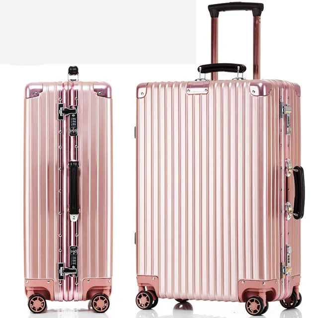 20''24''26''29''Large Capacity Aluminum Frame Suitcase Travel Trolley Luggage Tsa Lock Koffer