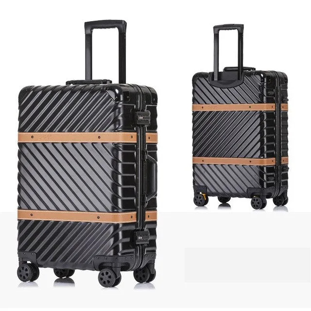 20''24''26''29''Large Capacity Aluminum Frame Suitcase Travel Trolley Luggage Tsa Lock Koffer