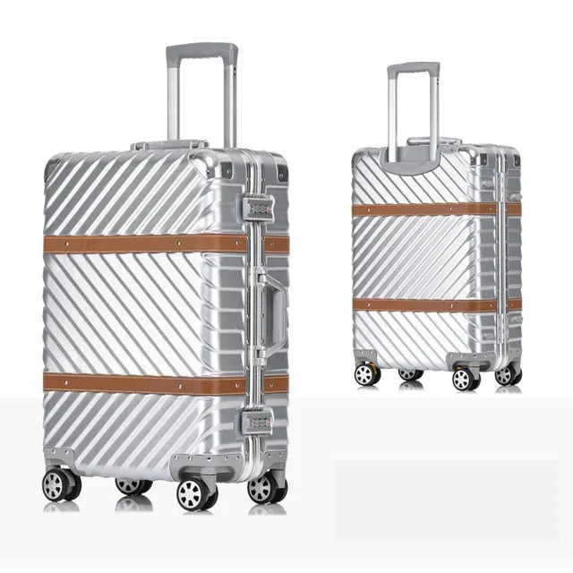 20''24''26''29''Large Capacity Aluminum Frame Suitcase Travel Trolley Luggage Tsa Lock Koffer