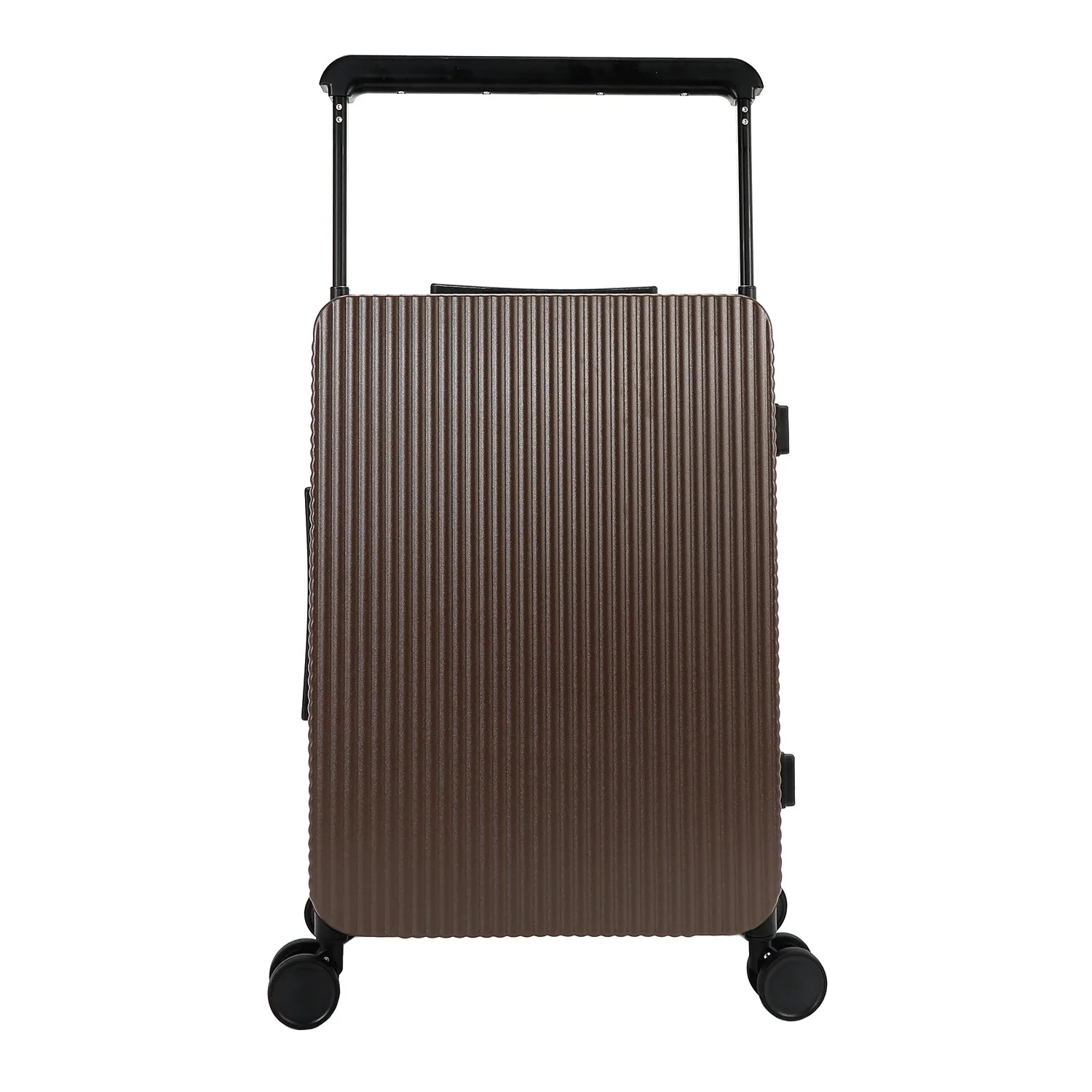 20" RIBBED CARRY-ON SUITCASE