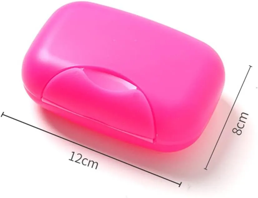 4592 Travel Soap Case Box Plastic Soap Box With Cover Waterproof Leakproof Soap Dish For Bathroom & Travel Use (1Pc)