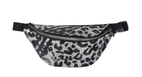 Adidas Rhinestone-Embellished Animal Print Belt Bag