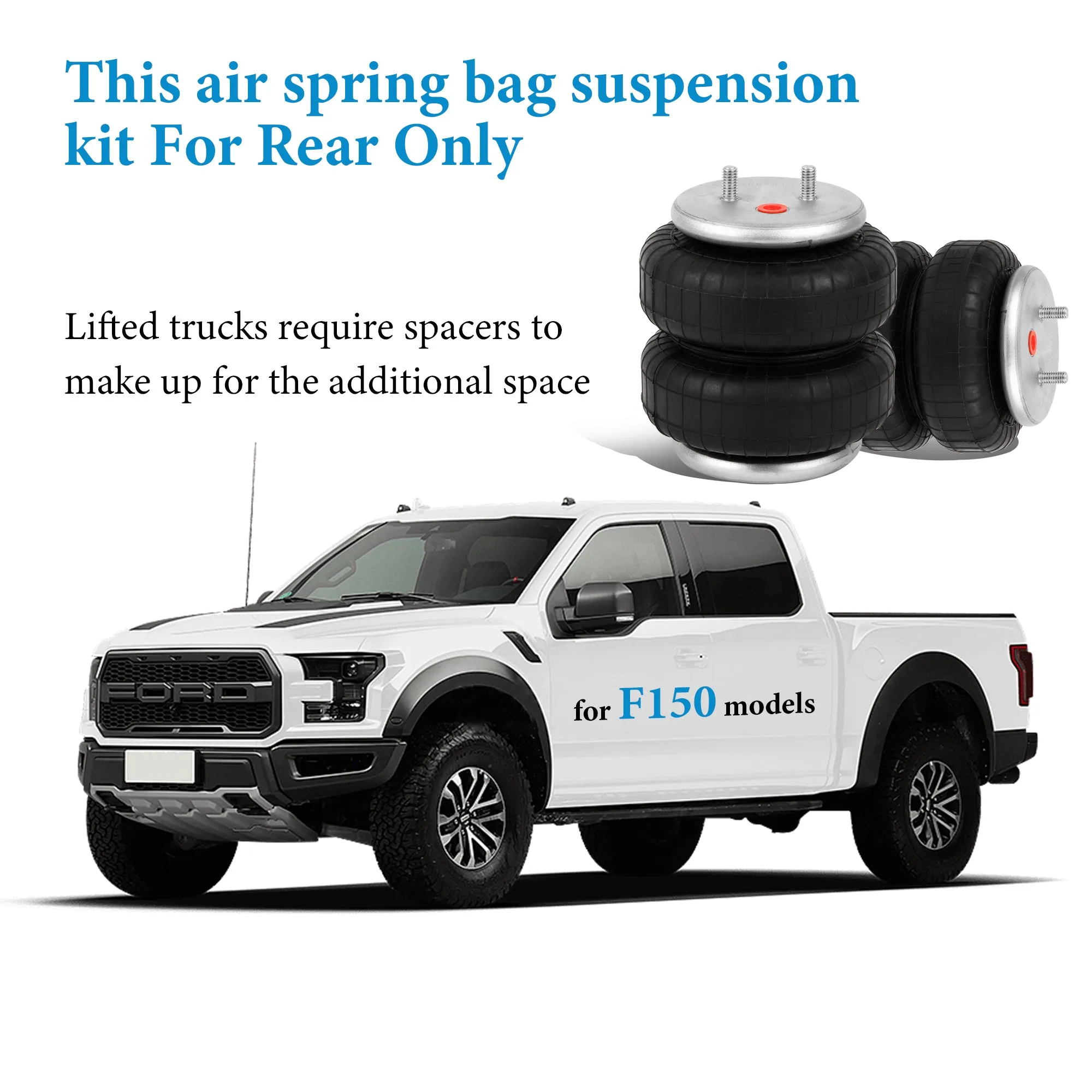 Air Suspension Kit for 2015-2024 Ford F150 2WD 4WD RAS2582