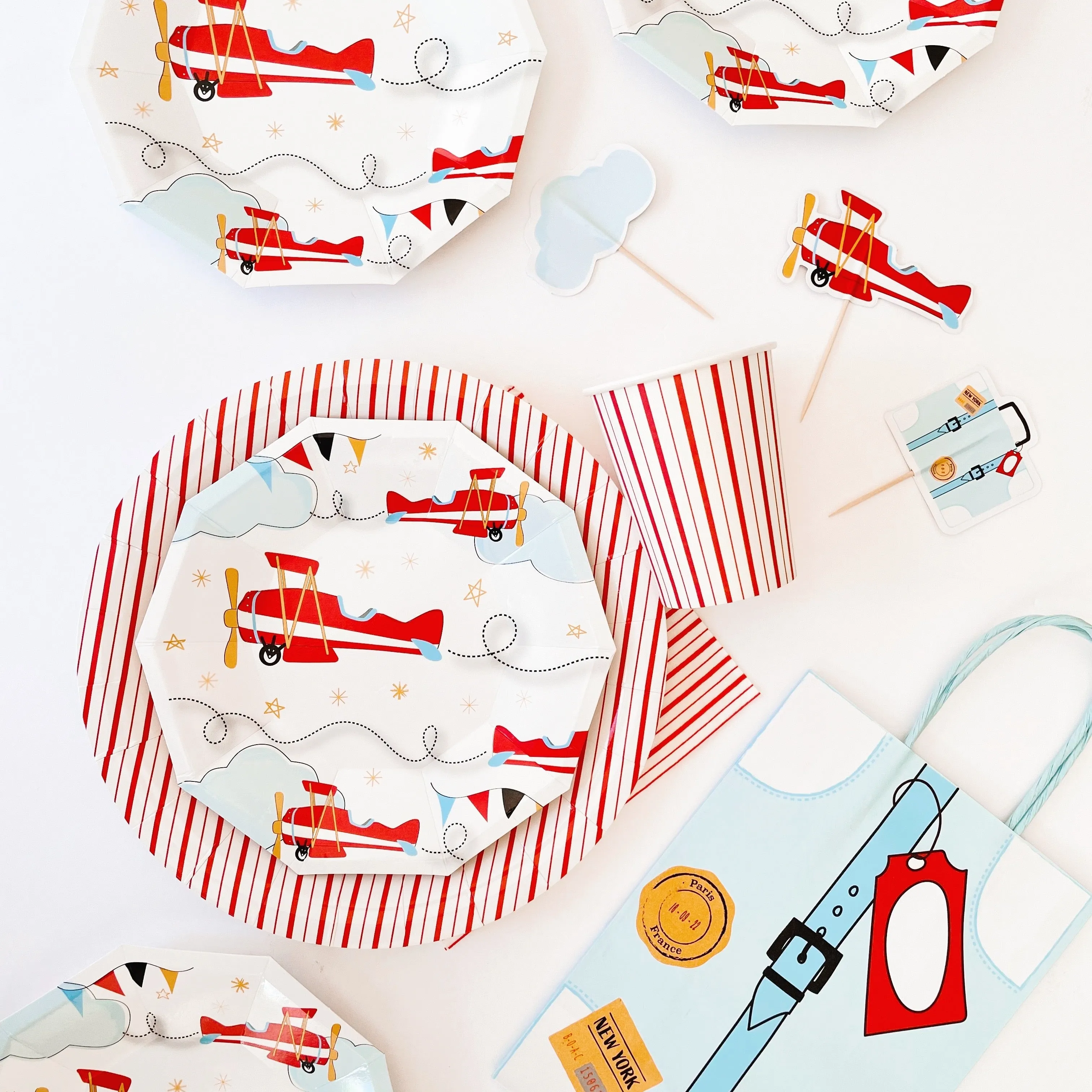 Airplane Party Bags (set Of 8)