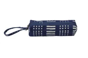 Aizome Indigo Shibori (Tie-Dye) Pencil Case (002)