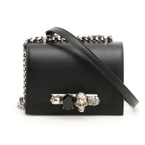 Alexander McQueen Jewelled Leather Shoulder Bag