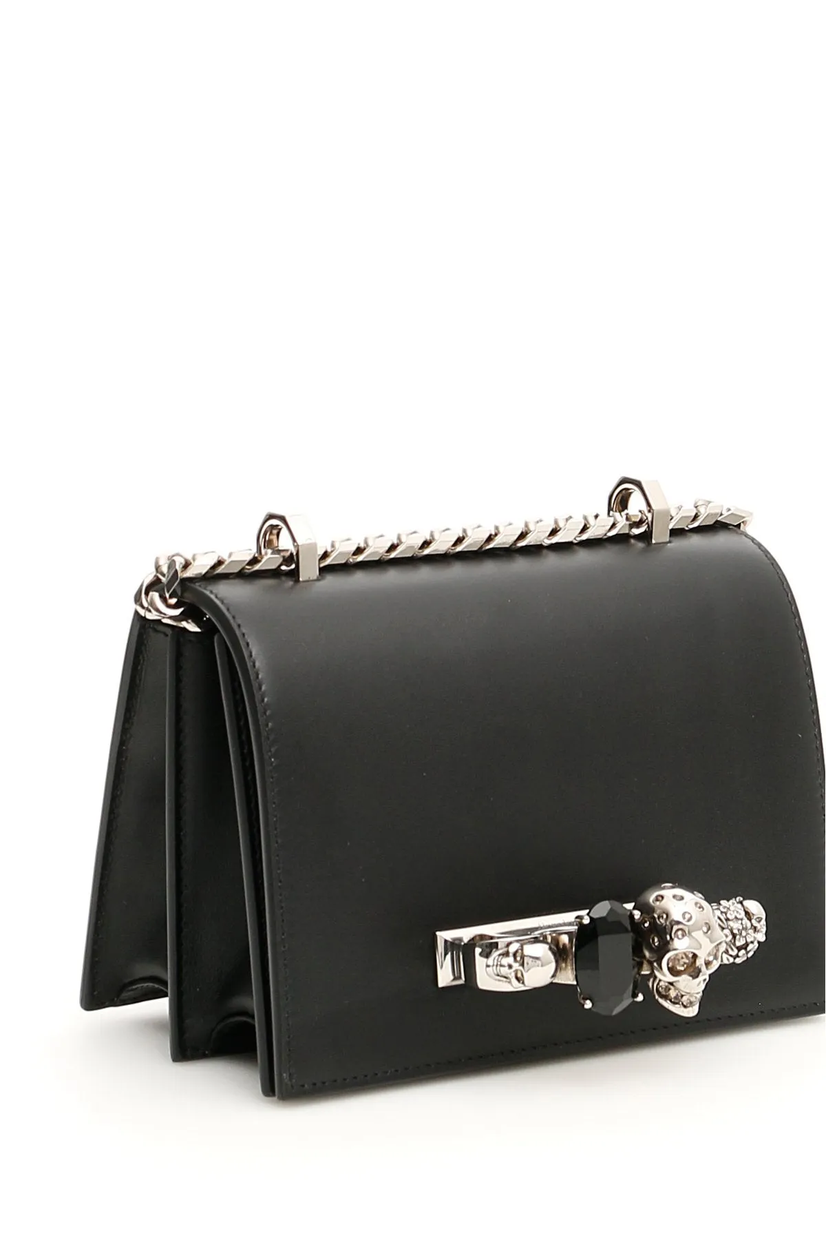 Alexander McQueen Jewelled Leather Shoulder Bag