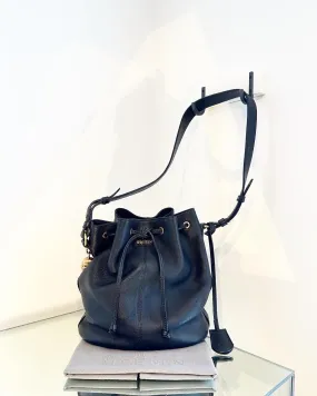 ALEXANDER MCQUEEN Padlock Skull Leather Bucket Bag