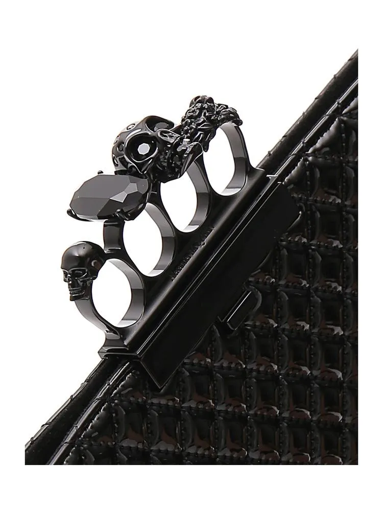 Alexander McQueen Quilted Box Clutch Bag