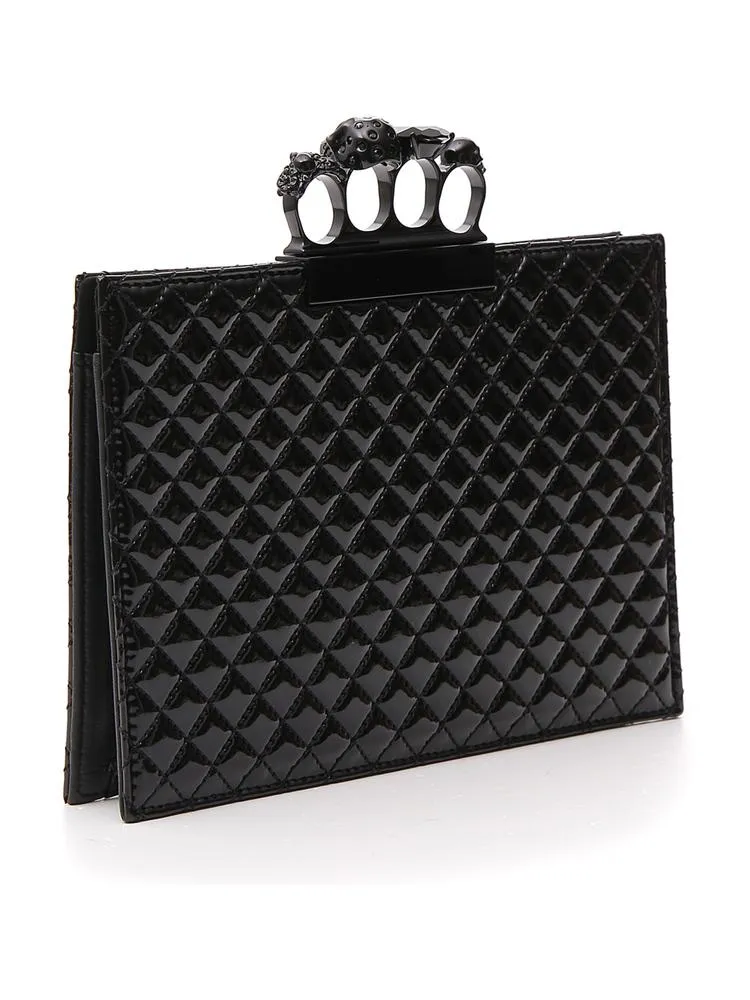 Alexander McQueen Quilted Box Clutch Bag