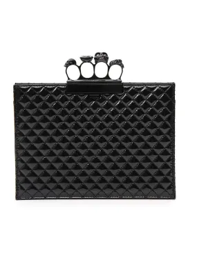 Alexander McQueen Quilted Box Clutch Bag