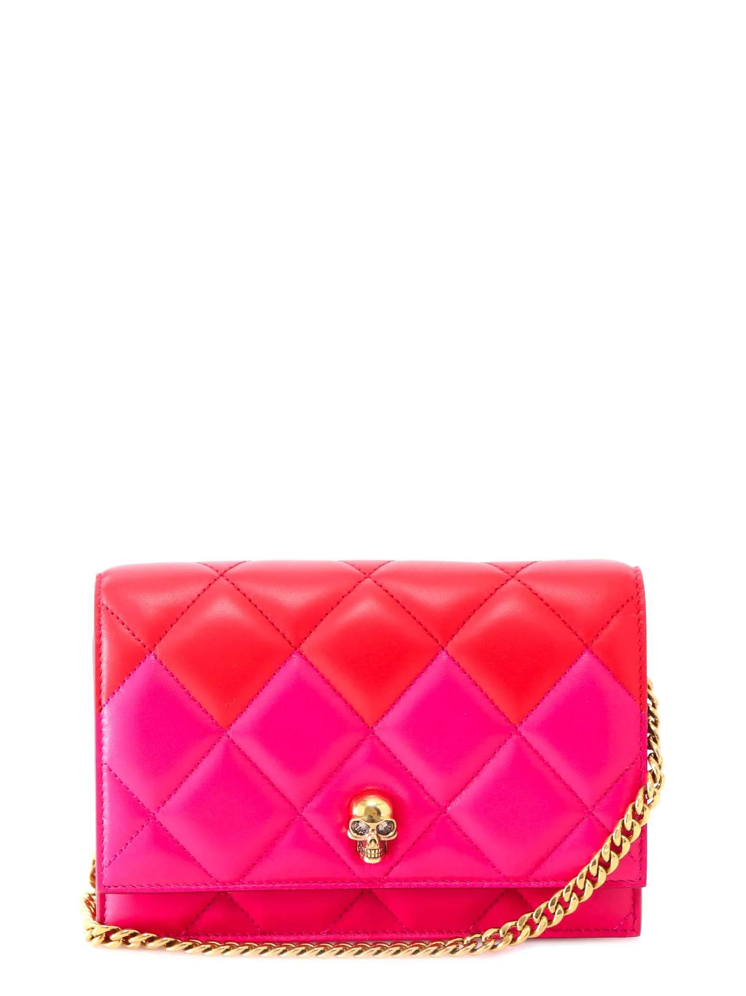 Alexander McQueen Quilted Skull Detail Crossbody Bag