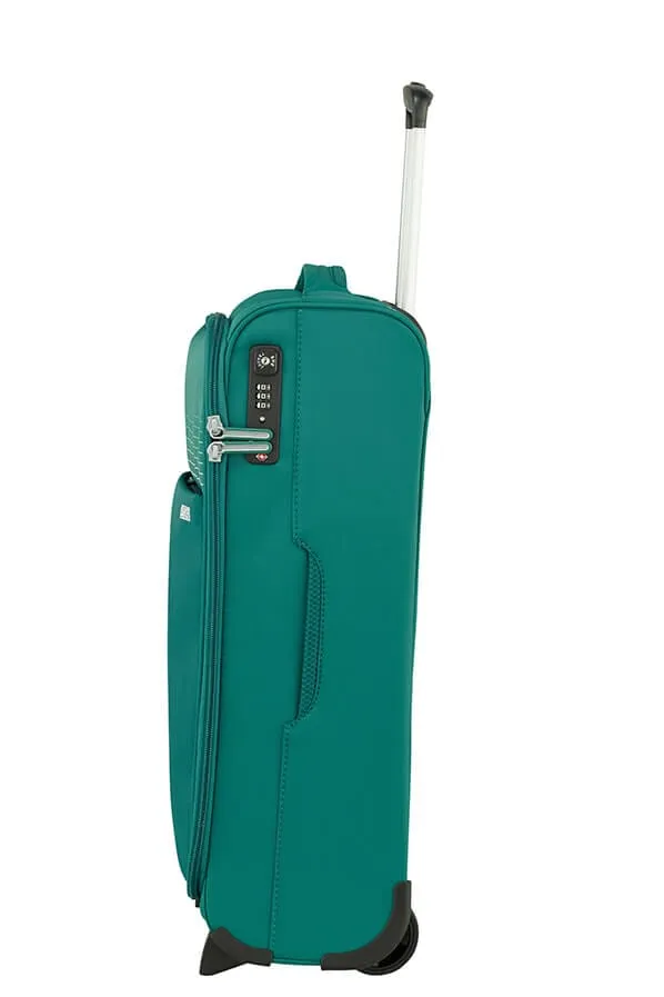 American Tourister Lite Ray Luggage-Carry-On Luggage,Upright 55, Forest Green