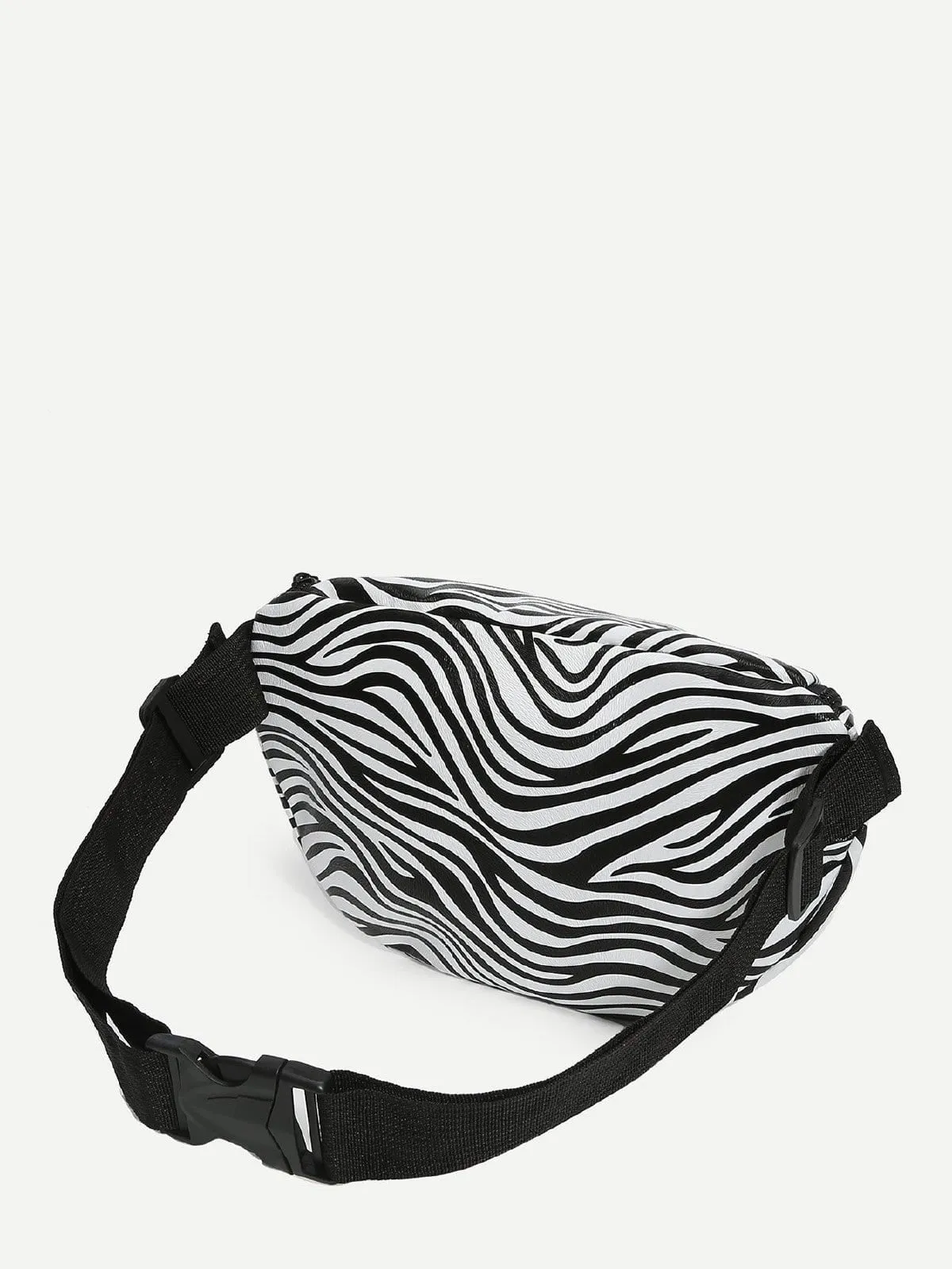 Animal print zebra fanny pack waist bag