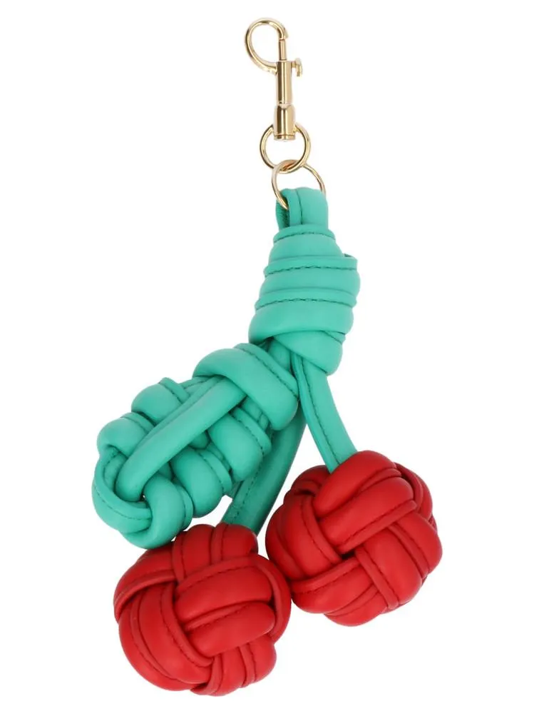 Anya Hindmarch Woven Cherry Keyring