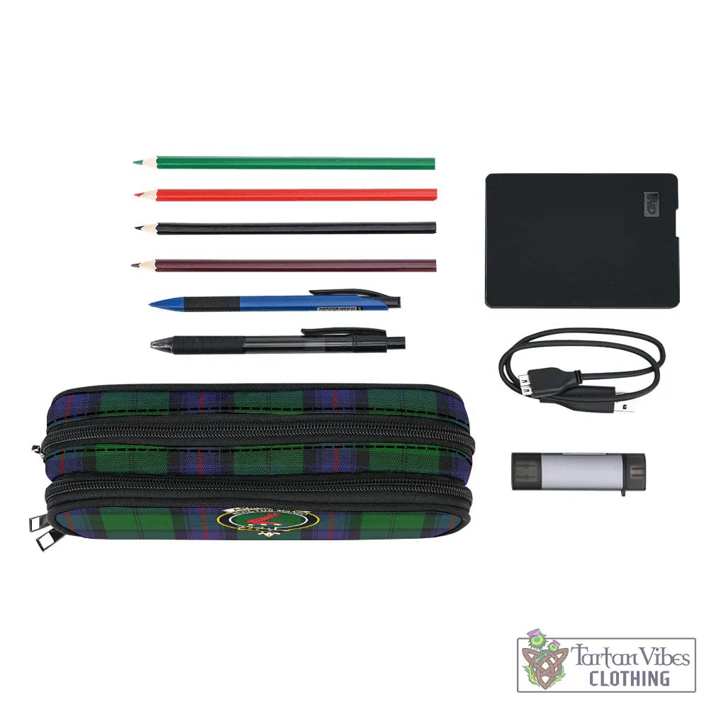 Armstrong Tartan Pen and Pencil Case with Family Crest