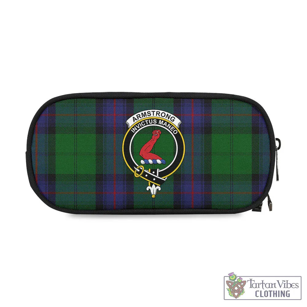 Armstrong Tartan Pen and Pencil Case with Family Crest