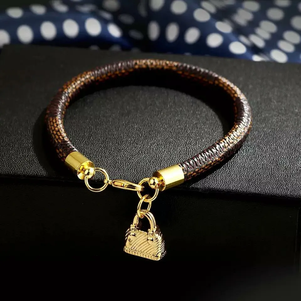 Bag Charm Snake Leather Bracelet