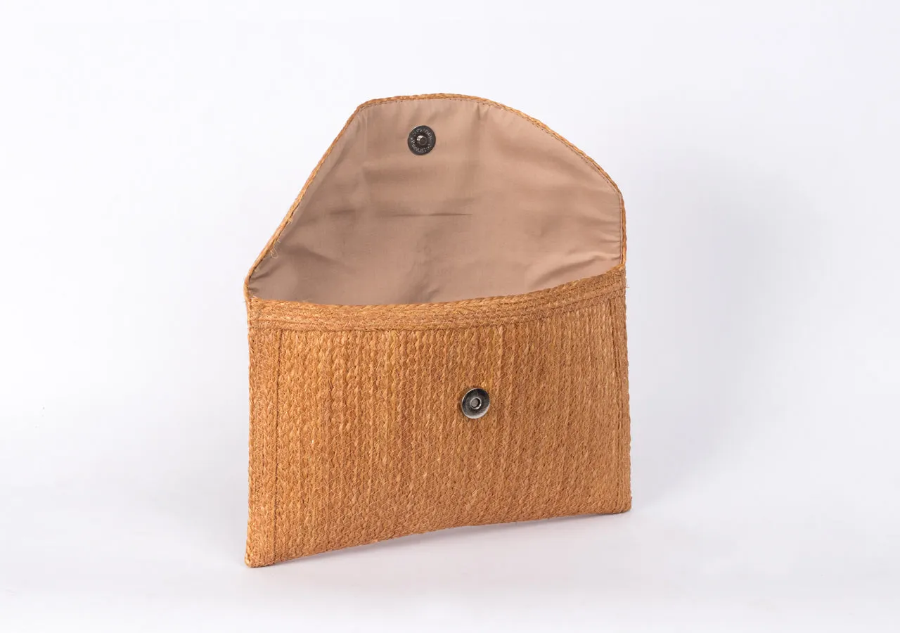 Bangkok Craft - Sisal Clutch Bag (Brown)