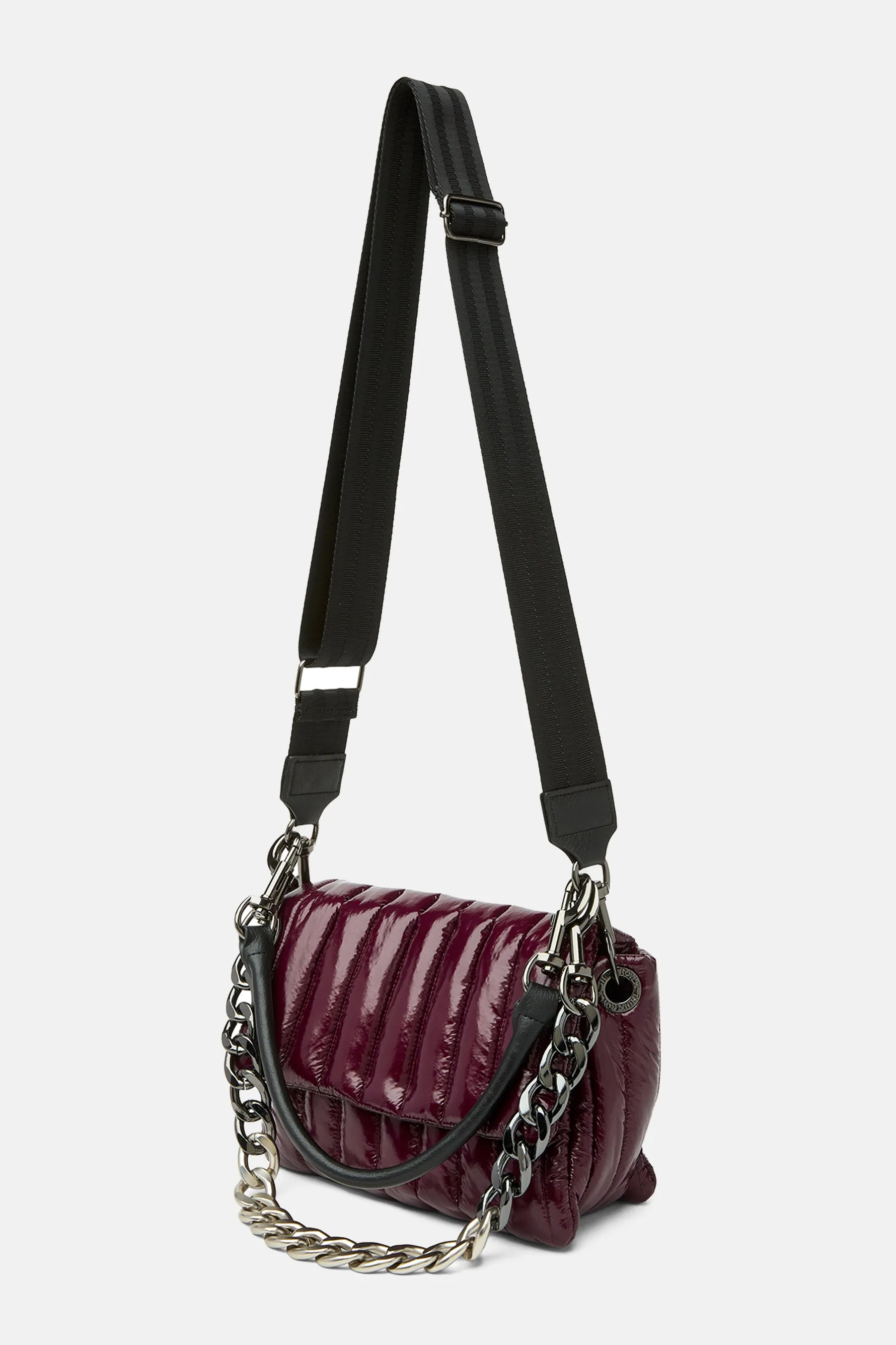 Bar Bag - Glossy Deep Burgundy/Black