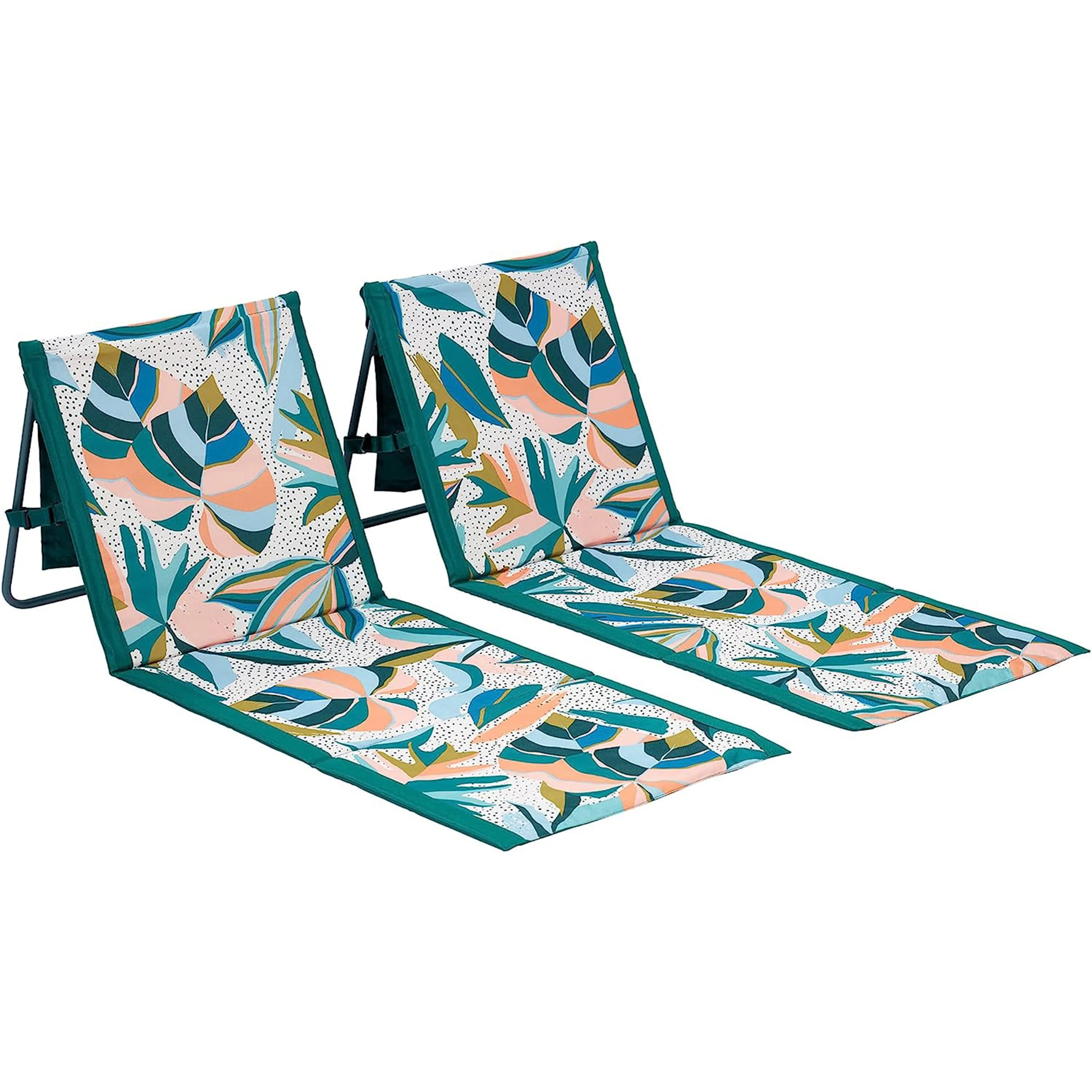 Beach Lounger, Portable Chair, 2-Pack