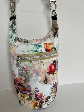 Bees and Flowers Themed Water Bottle Sling