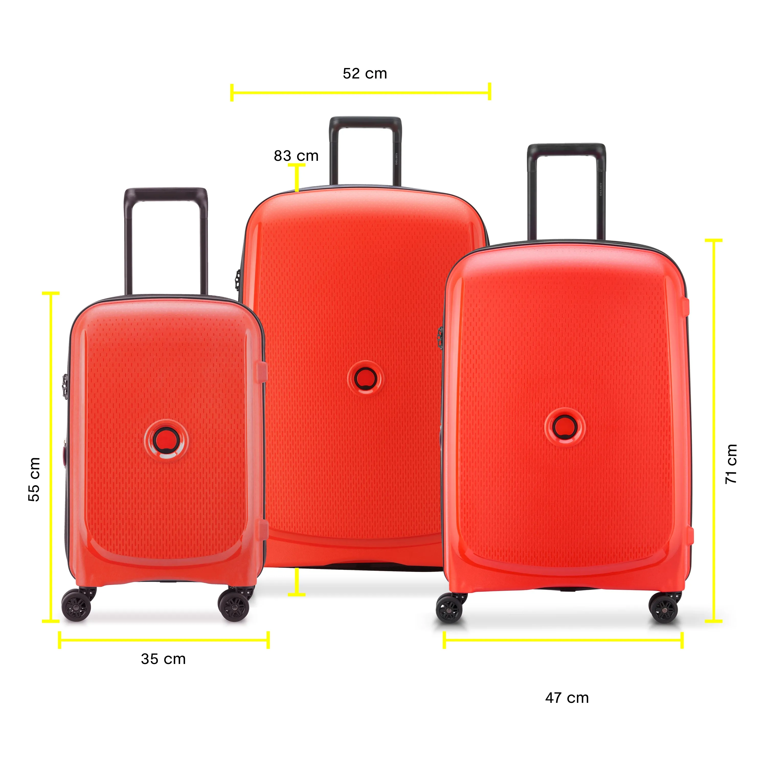 BELMONT PLUS - Set 3 Expandable Suitcases (L-82.5cm) (M-70.5cm) (S-55cm)