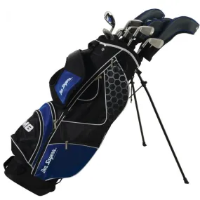 Ben Sayers M8 One Length Stand Bag Package Set Blue- Steel