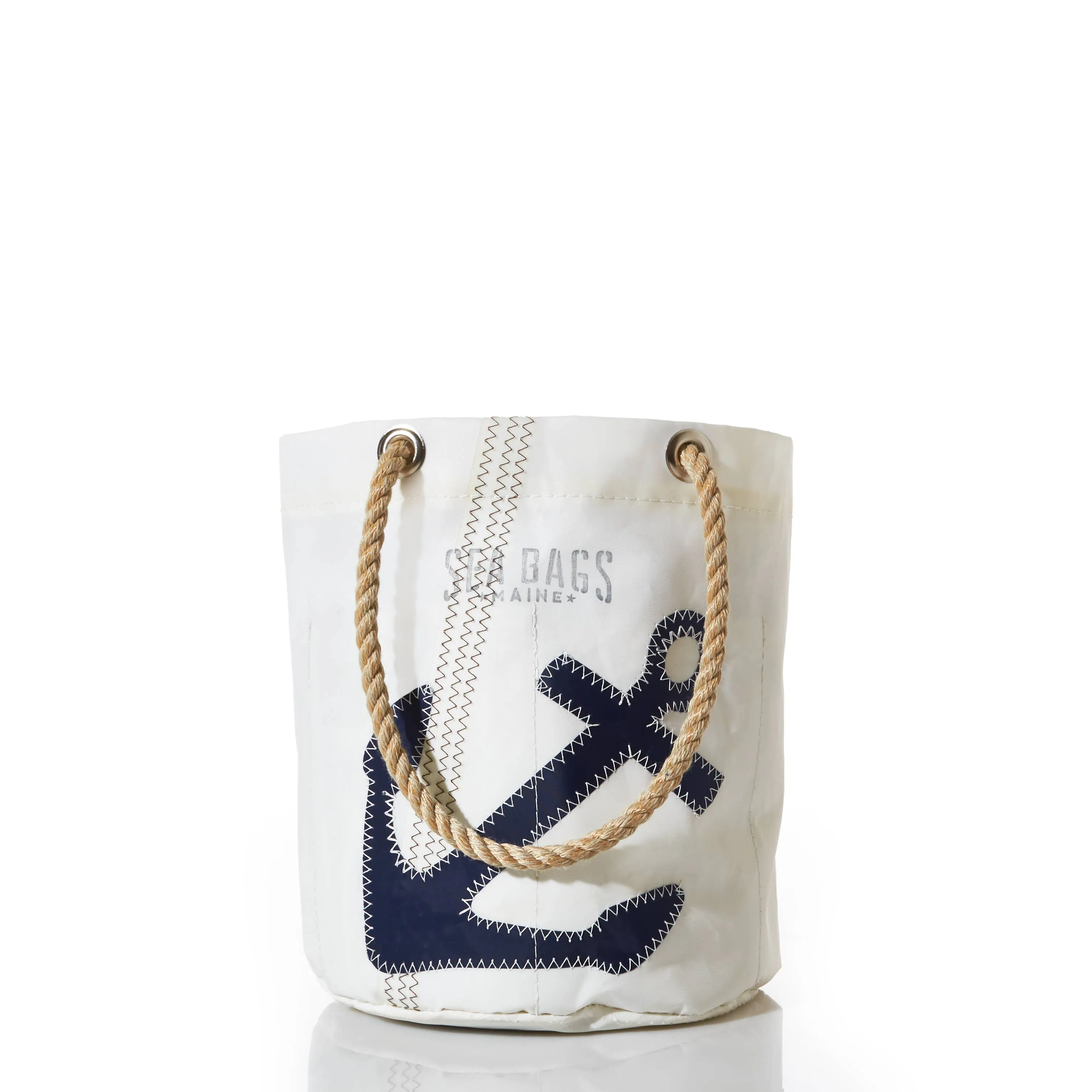 Beverage Bucket Bag -  Navy Anchor