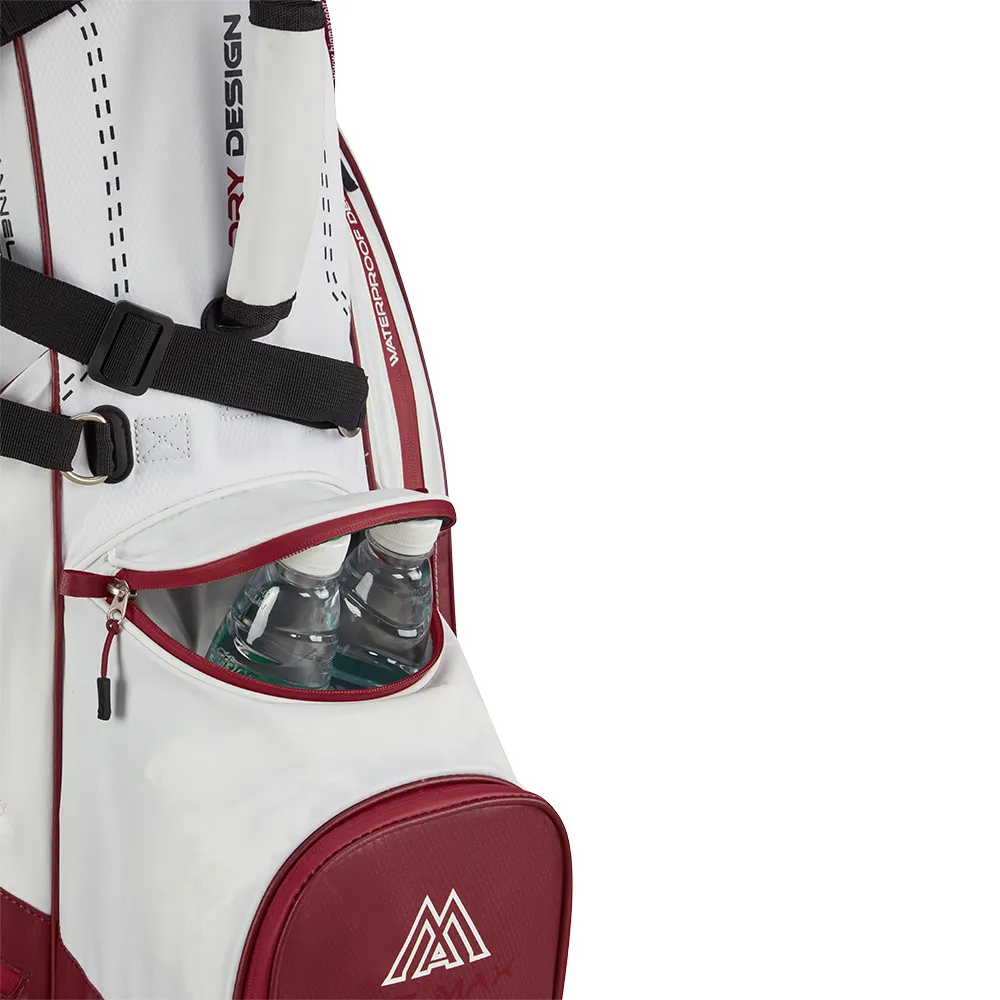 Big Max Dri Lite Hybrid Plus Stand Bag - White/Merlot