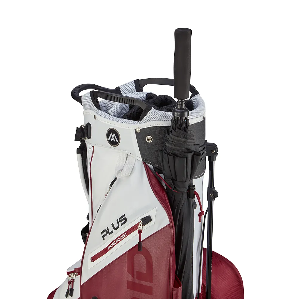 Big Max Dri Lite Hybrid Plus Stand Bag - White/Merlot