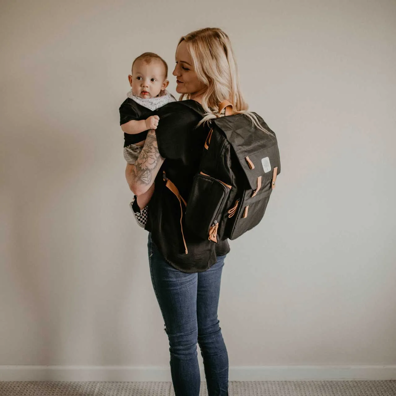 Birch Bag Diaper Backpack - Black