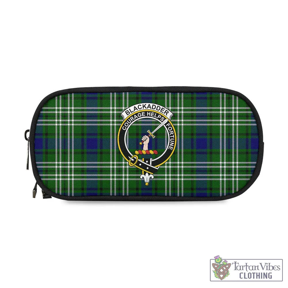 Blackadder Tartan Pen and Pencil Case with Family Crest