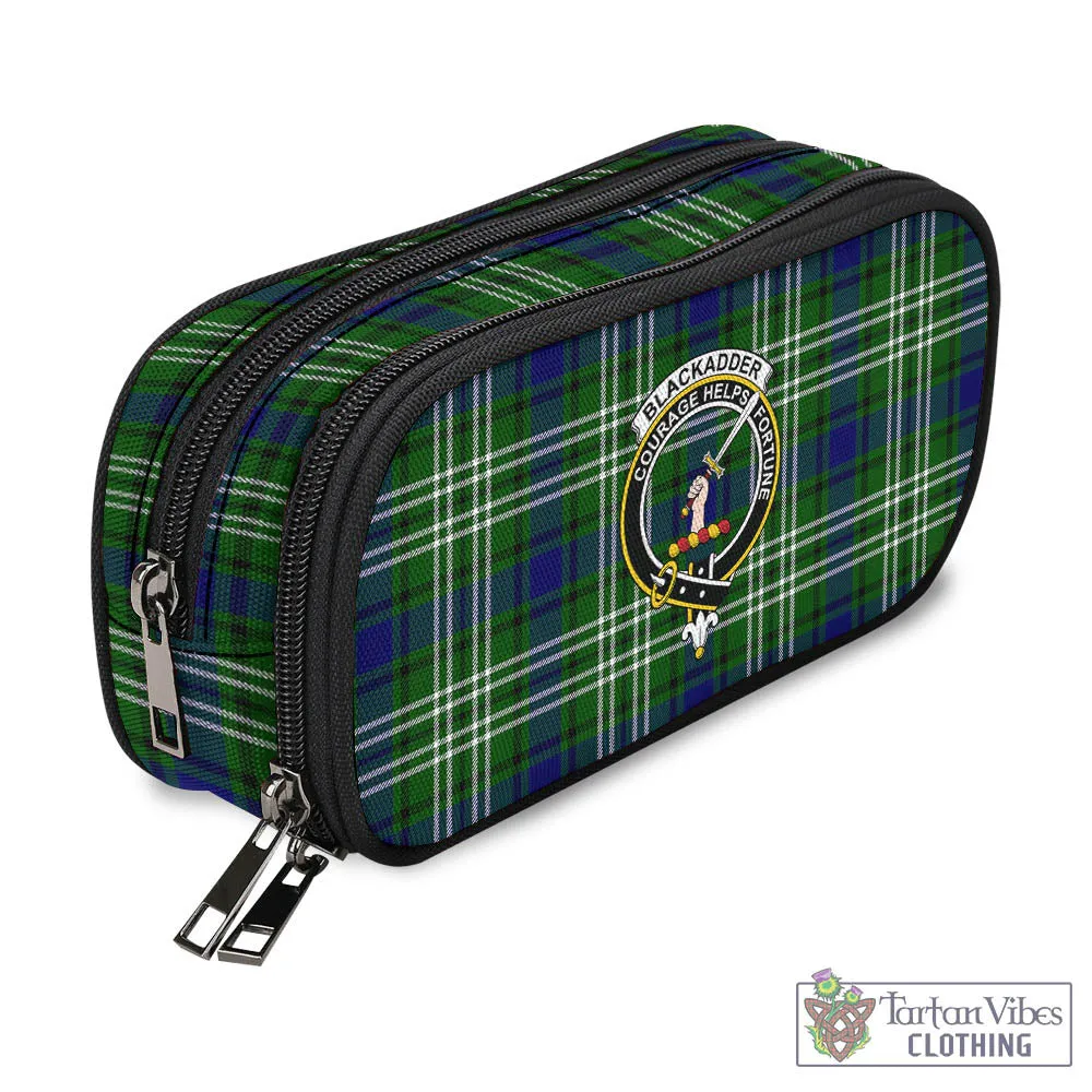 Blackadder Tartan Pen and Pencil Case with Family Crest