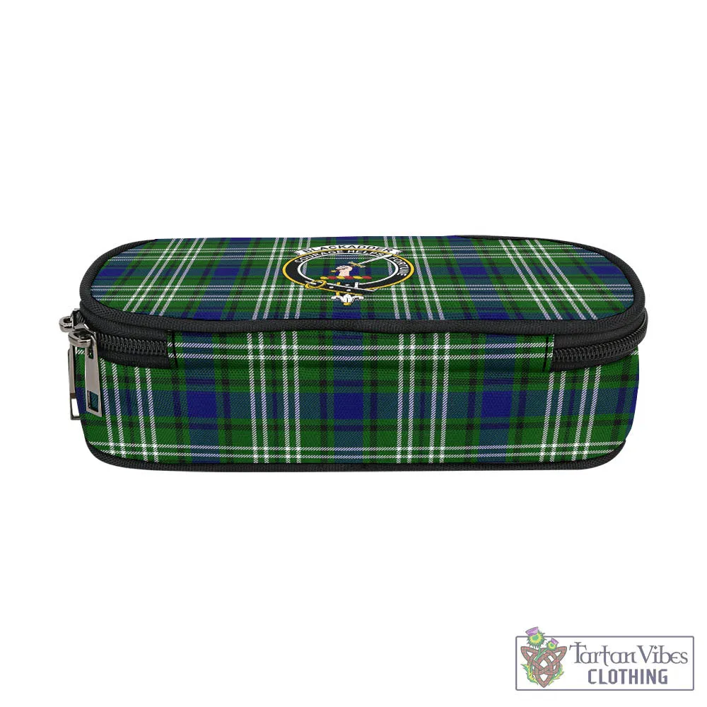 Blackadder Tartan Pen and Pencil Case with Family Crest