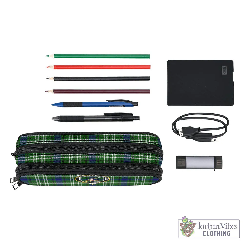 Blackadder Tartan Pen and Pencil Case with Family Crest