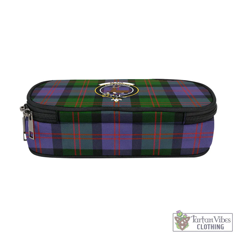 Blair Modern Tartan Pen and Pencil Case with Family Crest