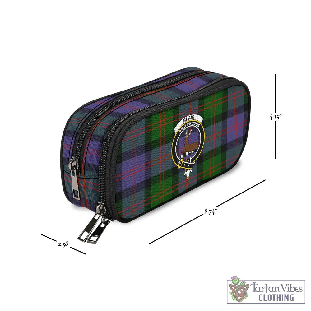 Blair Modern Tartan Pen and Pencil Case with Family Crest